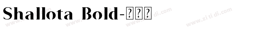 Shallota Bold字体转换
